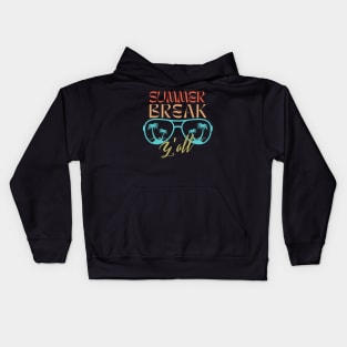 Summer Break Y'all -Vintage Sunglasses Kids Hoodie